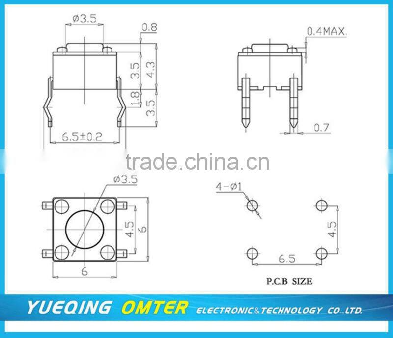 TS0611s-0432ah electronic tact switch