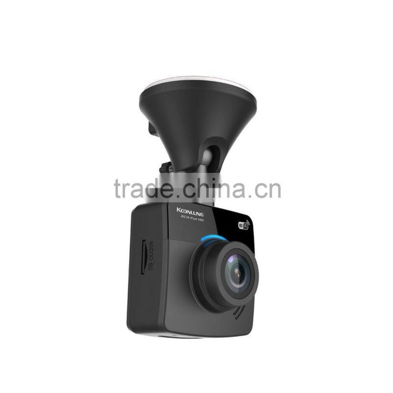 no Screen phone operated Dual Camera 1080p wireless remote control Car Blackbox DVR