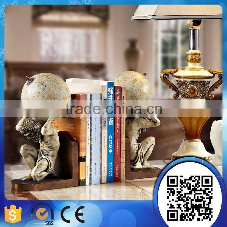 Wholesale resin craft archimedes character sculpture home decoration bookends