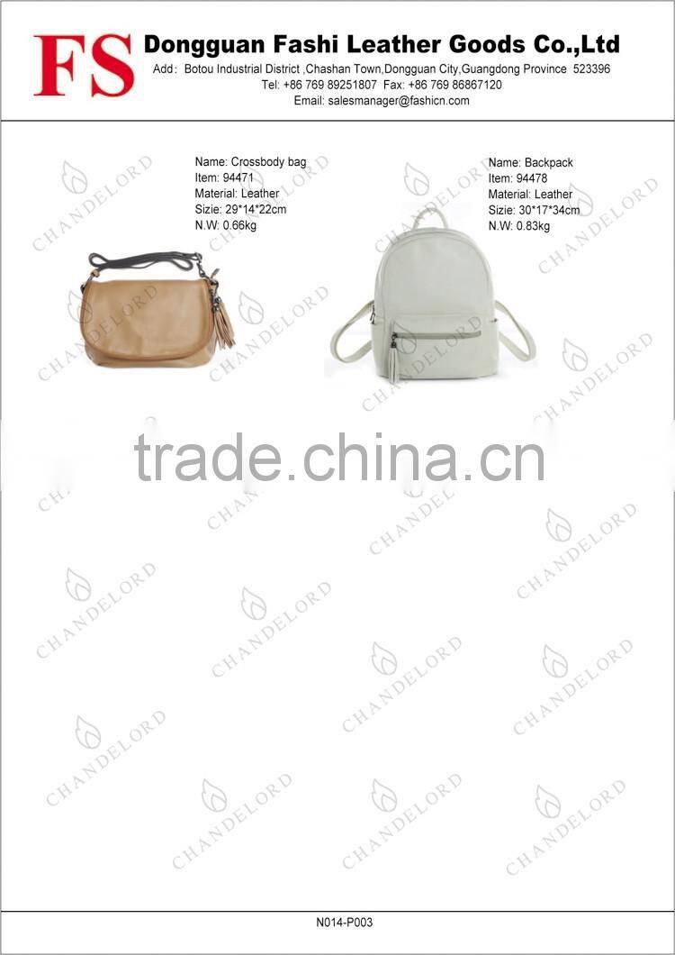 Hiking new genuine leather backpack for school girls