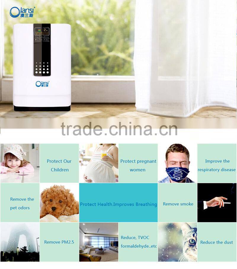 Household Air Purifier OLS-K01 with ultrasonic humidifier for hotel office and home room use from guangzhou olans