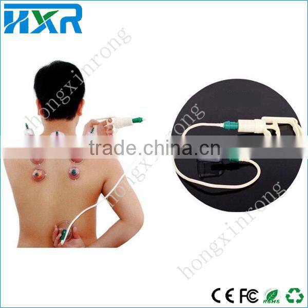 Chinese Traditional Manual Vacuum cupping massage for sportman