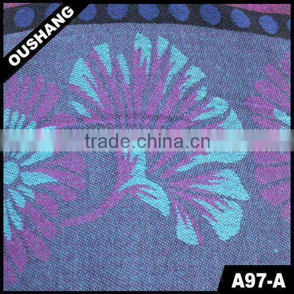 A97-A Pashmina hijib Flower jacquard scarf