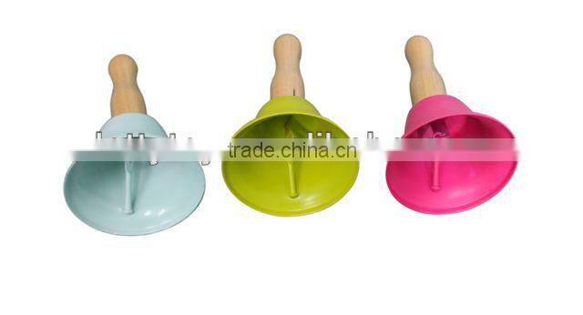 Bell set souvenirs metall with wooden handle