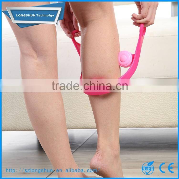 U-Shape Plastic leg massager,pedicure thighs and legs roller massager