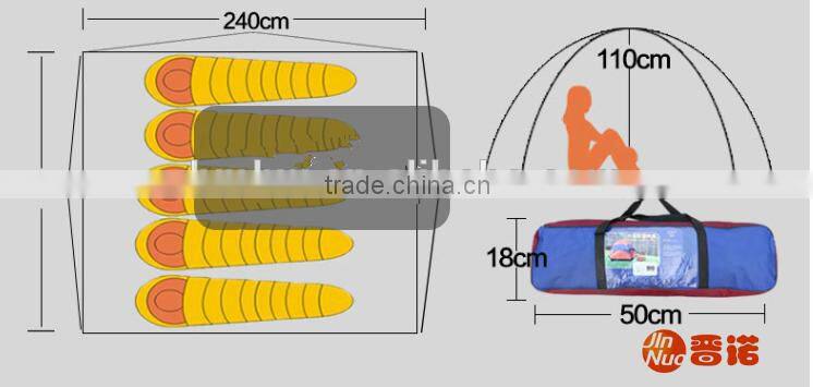 5 Person Double Layers Single Door Camping Tent