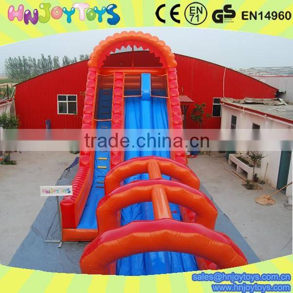 Dual Lane 27' Roaring River Inflatable Water Slide with Slip N Slide