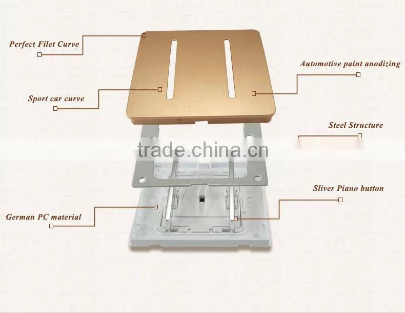 top quality PC material switch 1 gang 1 way switch