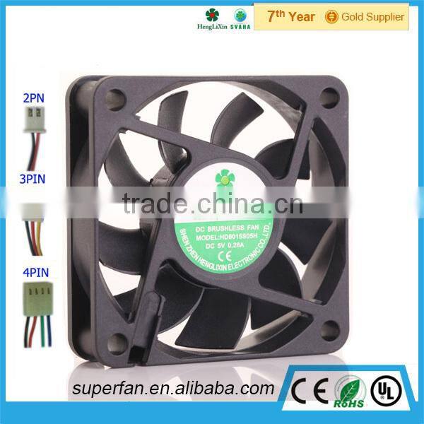 DC 5V 12V Brushless Cooling Fan 6015 60x15mm High Air Pressure Fan