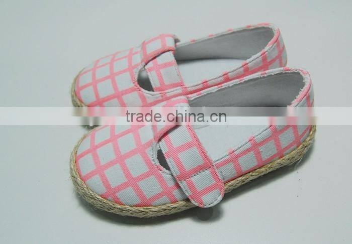 2016 baby canvas shoes girls espadrilles cheap wholesale cute jute sole shoes
