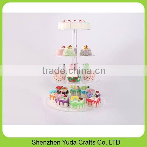fashion table top colored acrylic wedding cake stand acrylic cake stand for sale
