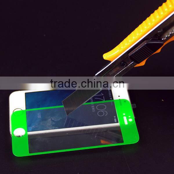 wholesale price beautiful design colorful tempered glass screen protector for iPhone5s