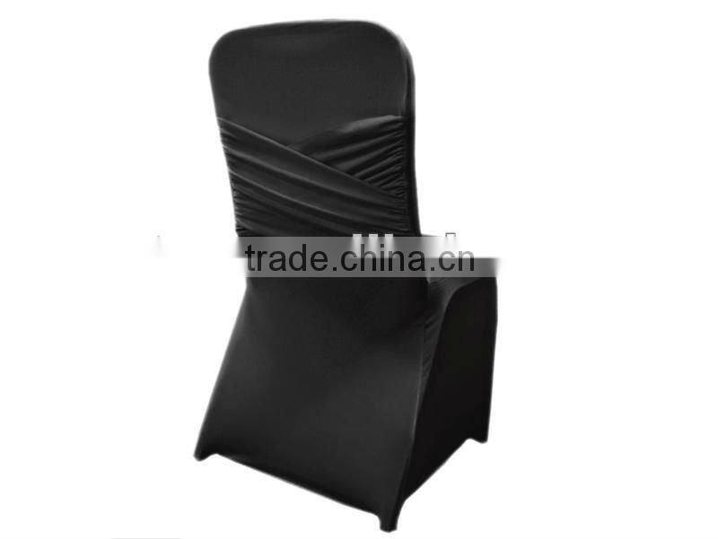 China Manufacturer 10 years experience Pleated chair cover wedding