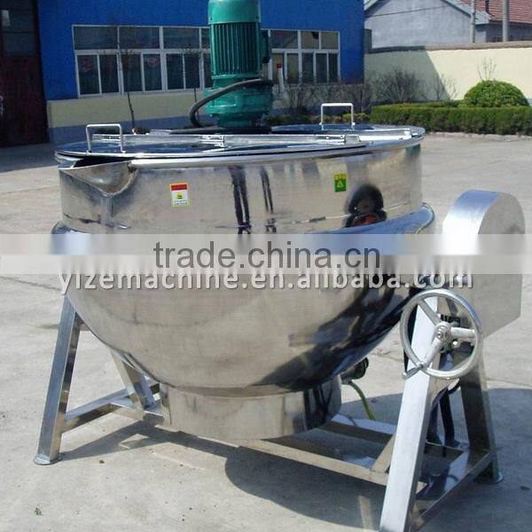 Industrial electric 500 liter steam jacketed cooking kettle cooking pot
