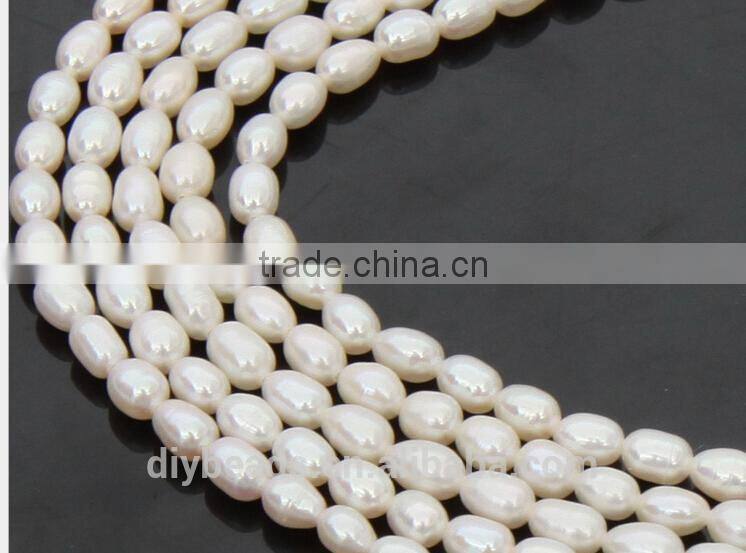 3.8-4.4mm Natural Freshwater rice Pearls