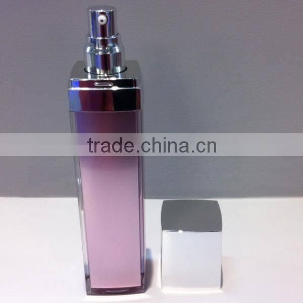 square shape cosmetic container whole set acrylic cosmetic packaging