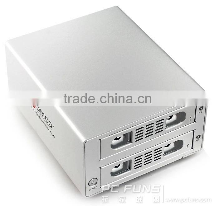 RAID / USB3.0 to 3.5" 2 Bay SATA HDD Enclosure