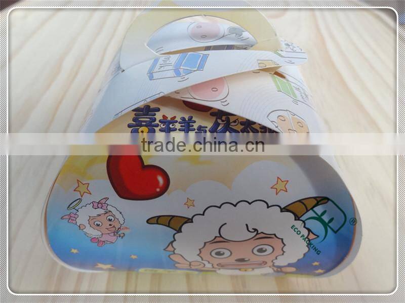 Paper cake box packaging with handle