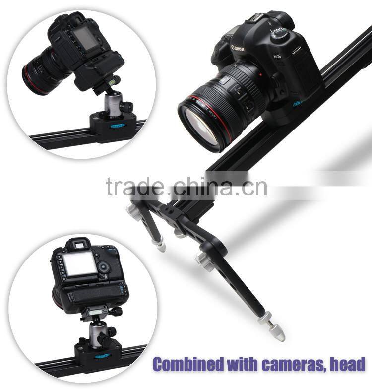 New released video camera slider 80cm for DV camcorder with pan head