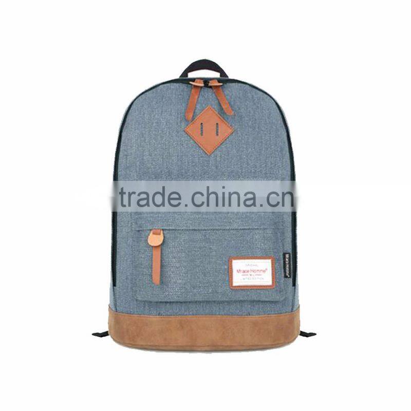2016 High Quality Custom Design Canvas Backpack Custom Cheap School BackPack