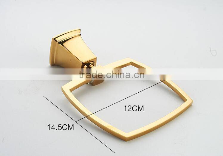 hardware products 12132 BAOGELI chrome bathroom accessories bathroom chrome towel ring gold