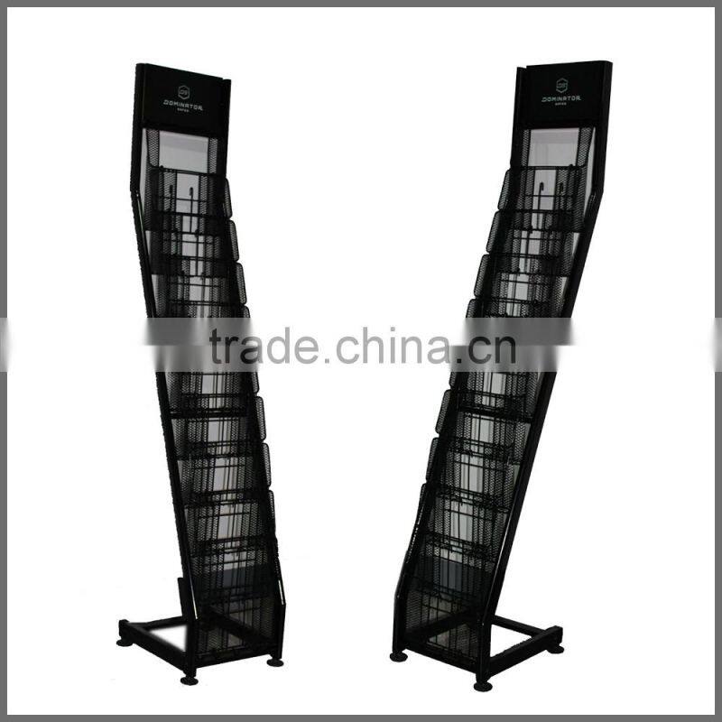 SSW-CM-121 Iron Wire Newspapers Magazine Brochure Leaflet Display Stand Wholesale