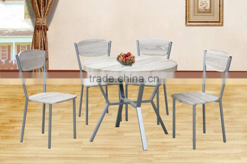 2016 modern metal frame dining table set in dining room sets