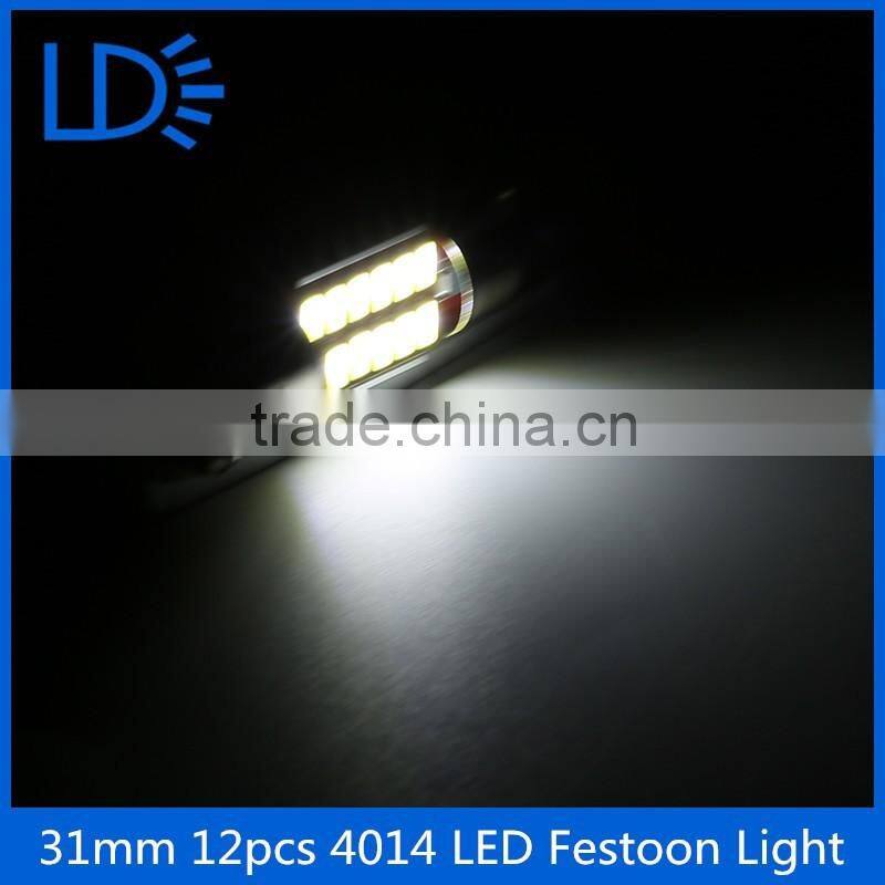 Festoon bulbs 31mm 36mm 39mm 4014 12smd dome light