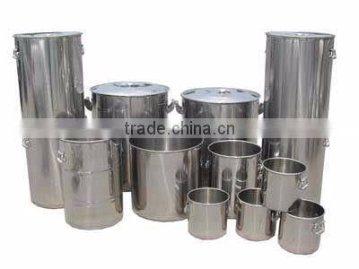 15 Gallon Open Top Stainless Steel Barrel