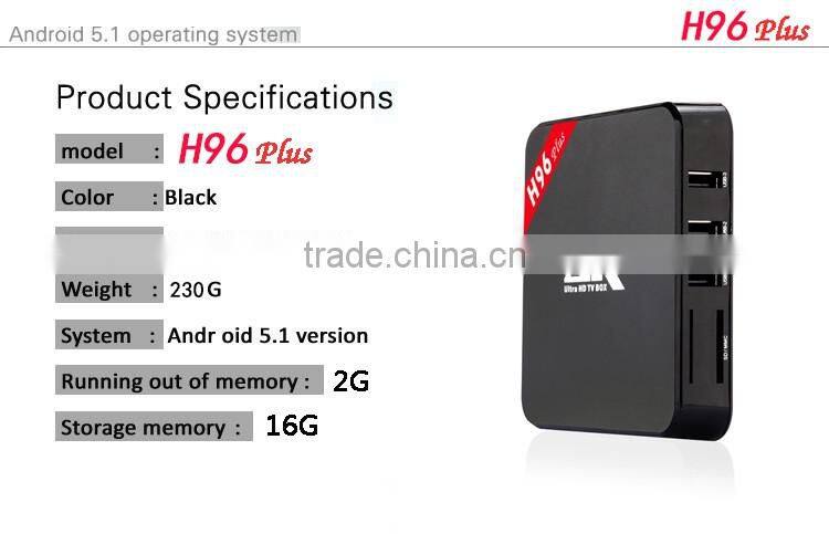 BT4.0 Media Player Android 5.0 2G+16G Internet Smart TV Box