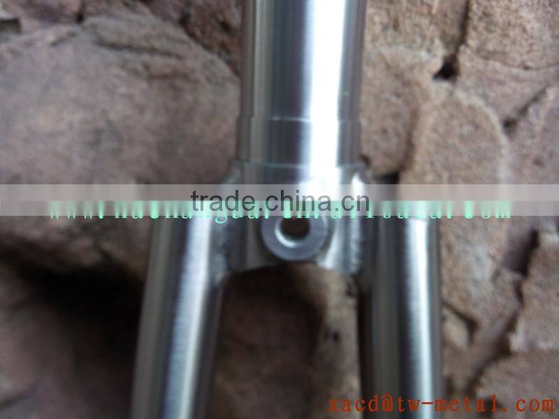 titanium bike fork with post mount brake road bike fork warranty life-time titanium bicycle fork