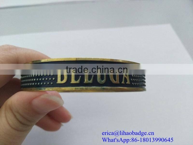 Stannum Beluga Bottle Sticker,soft metal begula wine label