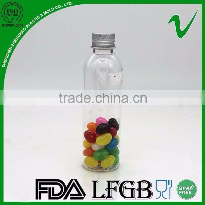 PBA free food grade empty plastic jar transparent PET by shenzhen Manufacturer