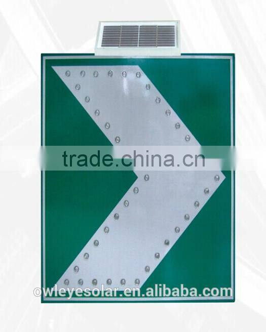 Solar LED sign board/ solar powered traffic arrow sign