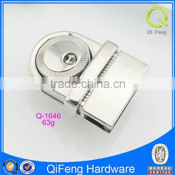 Q-1646 lock for bag parts ,metal new design bag hardware ,bags press lock