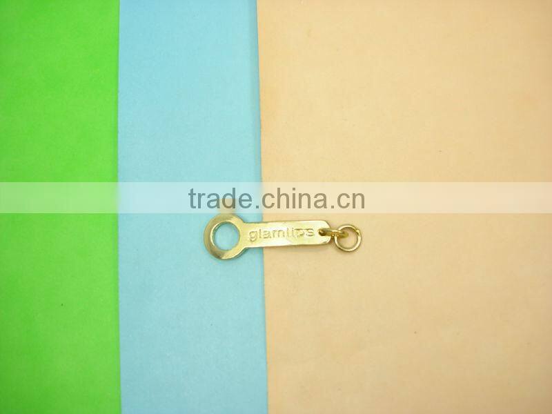 customed logo silicone zipper puller fashion metal zipper puller