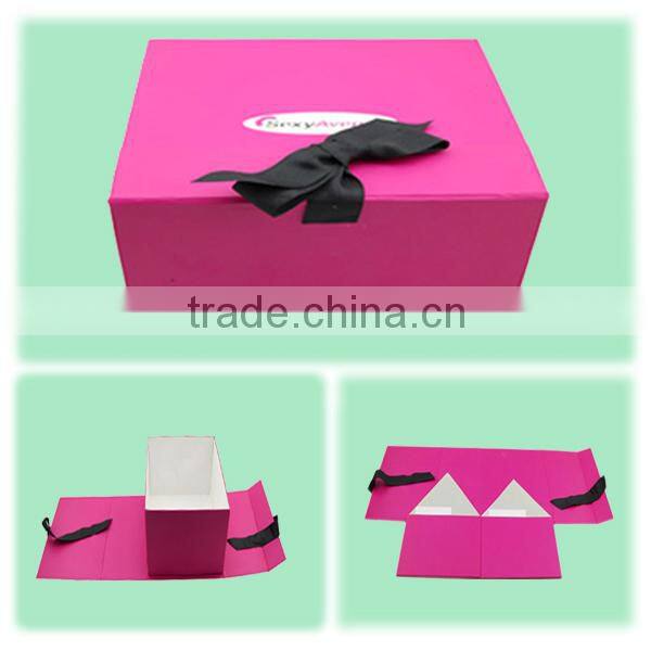 foldable magnetic closure gift box,foldable box wholesale