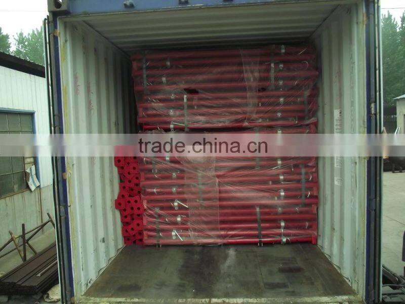 Adjustable metal post shore prop