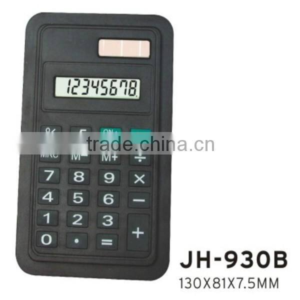 plastic 8 digits promotion general purpose calculator solar calculator