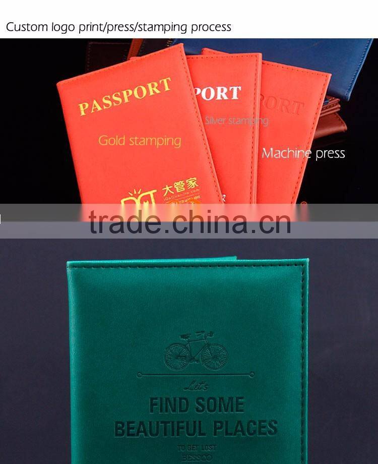 Custom cheap leather passport holder passport holder wholesale