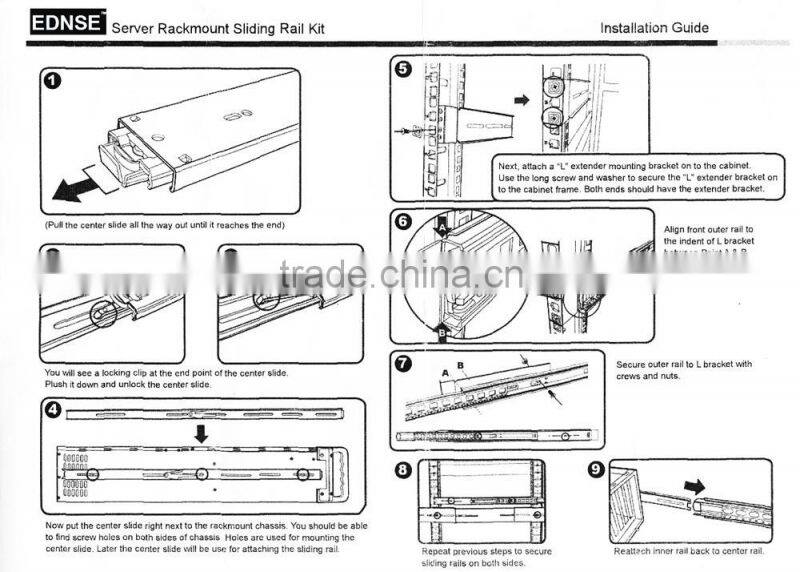 EDNSE S26-C 26" Rackmount Steel Slides