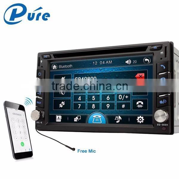 Wince 6.0 OS car dvd player 6.2 inch car navigation system with gps bluetooth dvd car audio