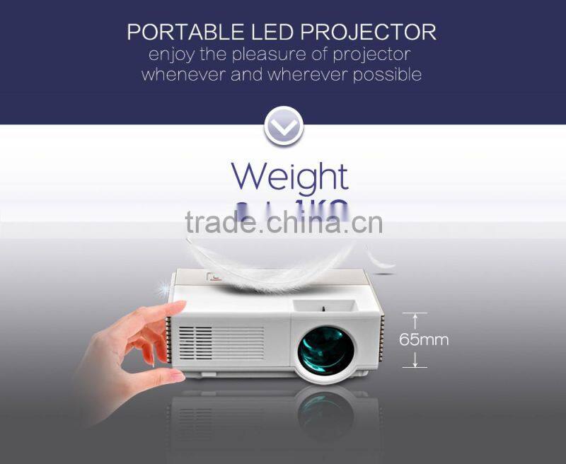 low price mini projector 1500 lumens Full Color LED home cinema projector