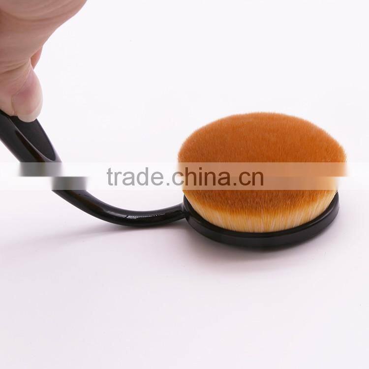 Nylon bendable handle eco-friendly 10pcs toothbrush shaped makeup brush