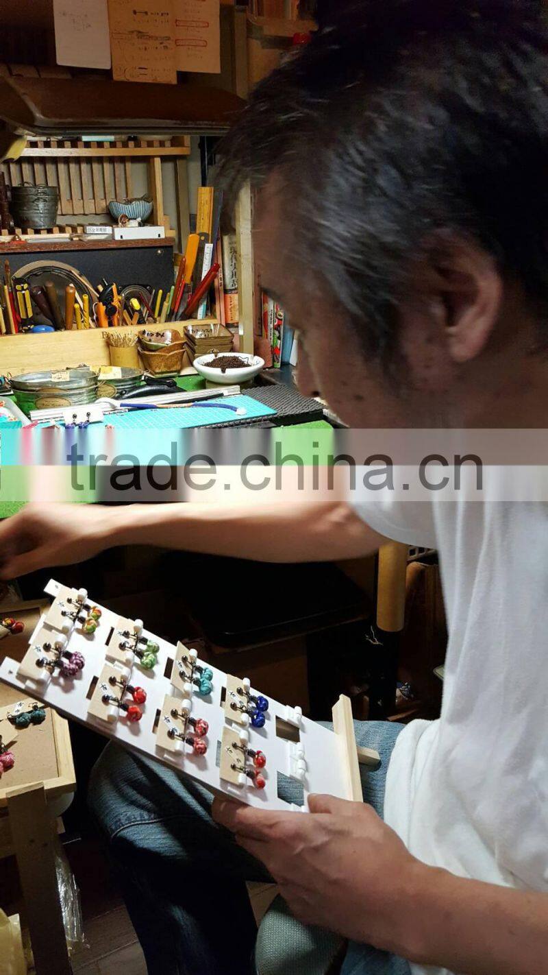 Japanese Handmade Fashion Earrings from Kimono Fabric