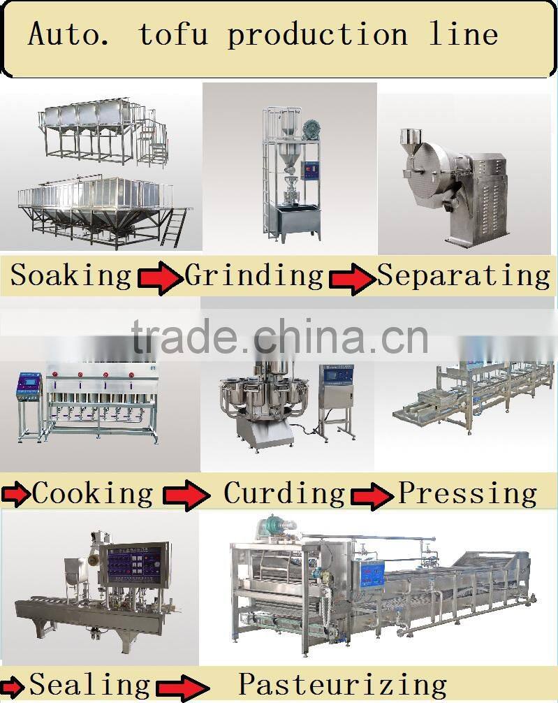 LUOKE/European CE/Customized full automatic soymilk and tofu production line/tofu processing line