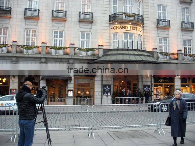 Galvanized steel crowd control barricade Concert Crowd Control Barriers