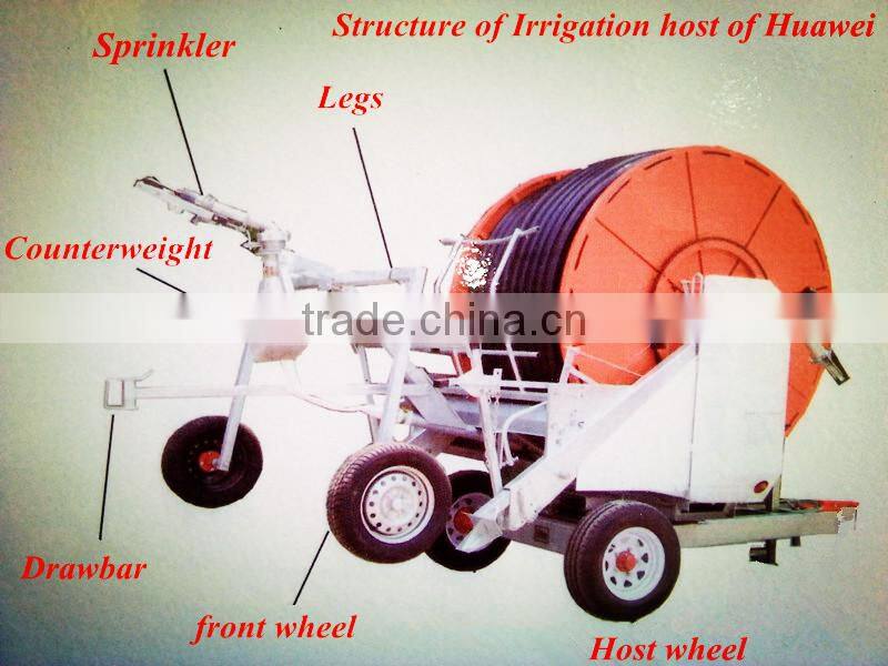 Self-propelled moving irrigation system for corn