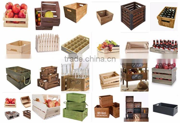 good quality natural color wood beer crate