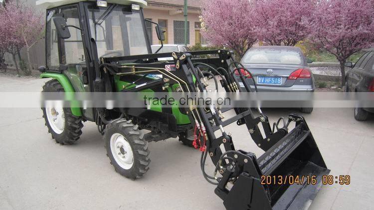 china 4x4wd farm tractor with loader and forks